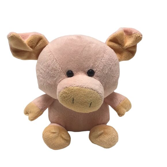 Ganz Whimsy Pets Pink Pig plush stuffed animal toy 8” - Picture 1 of 6